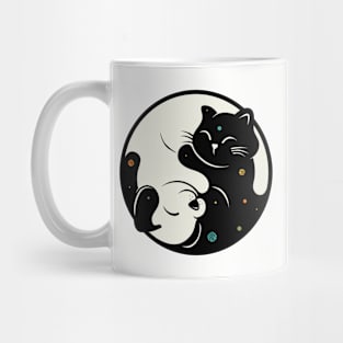 Space Cat Dog Mug